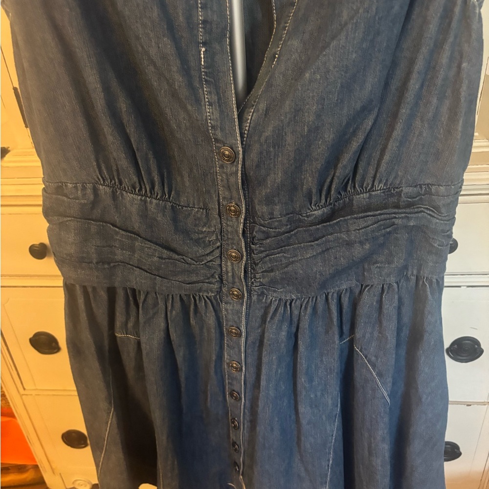 NWT Free People Blue Denim Dress - Picture 2 of 7